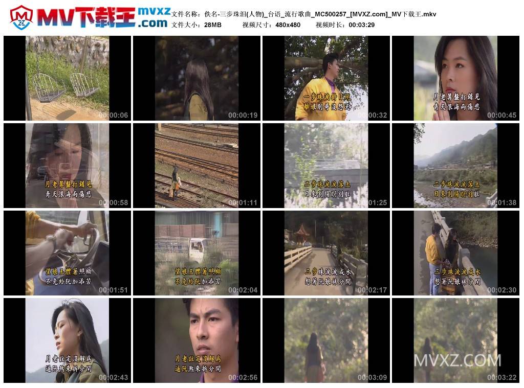 佚名-三步珠泪(人物)_台语_流行歌曲_MC500257